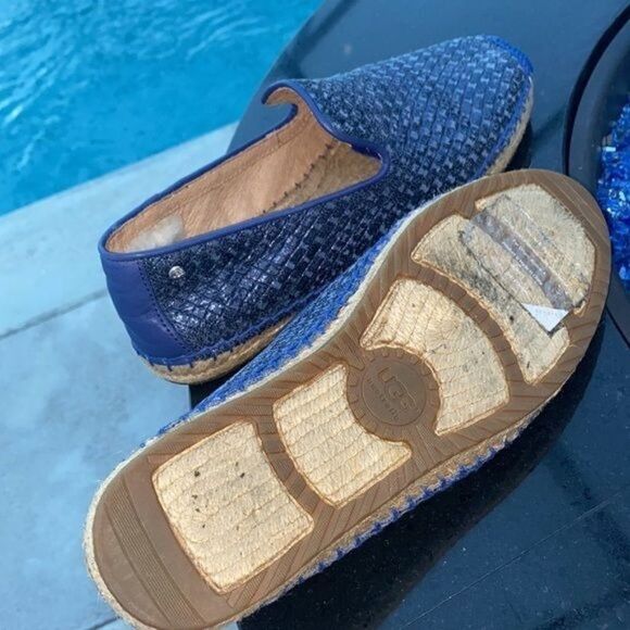 UGG Australia Sandrinne Metallic Basket Shoe Size 8 - Picture 11 of 13